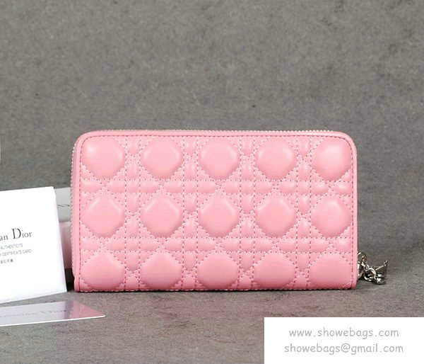 dior wallet escapade lambskin leather 0082 pink